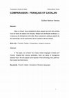 Research paper thumbnail of Comparaison: Français et Catalan (French)