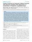 Research paper thumbnail of Cytokine Production by Leukocytes of Military Personnel with Depressive Symptoms after Deployment to a Combat-Zone: A Prospective, Longitudinal Study