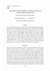 Research paper thumbnail of Increasing Comprehensibility of Language Classroom Learning Material Instructions