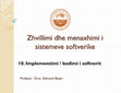 Research paper thumbnail of Software System Development and Management - Leksioni 10