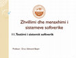 Research paper thumbnail of Software System Development and Management - Leksioni 11