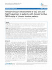 Research paper thumbnail of Running title: QEEG study of chronic tinnitus patients