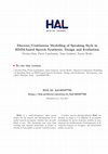 Research paper thumbnail of Discrete/Continuous Modelling of Speaking Style in HMM-based Speech Synthesis: Design and Evaluation