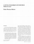 Research paper thumbnail of A LEI DA OLIGARQUIA DE MICHELS Modos de usar