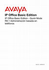 Research paper thumbnail of IP Office Basic Edition