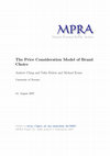 Research paper thumbnail of The Price Consideration Model of Brand Choice