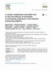 Research paper thumbnail of A cluster-randomised controlled trial to test the efficacy of facemasks in preventing respiratory viral infection among Hajj pilgrims