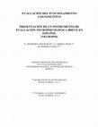 Research paper thumbnail of EVALUACIÓN DEL FUNCIONAMIENTO COGNOSCITIVO PRESENTACIÓN DE UN INSTRUMENTO DE EVALUACIÓN NEUROPSICOLÓGICA BREVE EN ESPAÑOL (NEUROPSI