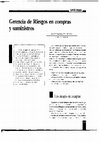 Research paper thumbnail of Gerencia de Riesgos en compras y suministros