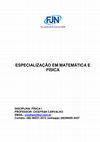 Research paper thumbnail of ESPECIALIZAÇÃO EM MATEMÁTICA E FÍSICA