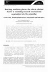 Research paper thumbnail of Filep, C.V., M. Thompson-Fawcett, S. Fitzsimons and S. Turner. 2015. "Reaching revelatory places: The role of solicited diaries in extending research on emotional geographies into the unfamiliar." Area, doi: 10.1111/area.12217