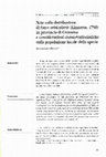 Research paper thumbnail of Note sulla distribuzione di Emys orbicularis (Linnaeus, 1758) in provincia di Cremona e considerazioni conservazionistiche sulla popolazione locale della specie