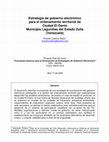 Research paper thumbnail of Estrategia de gobierno electrónico para el ordenamiento territorial de Ciudad El Danto Municipio Lagunillas del Estado Zulia (Venezuela)