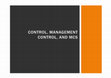 Research paper thumbnail of Control - Management Control - Management Control System