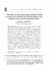 Research paper thumbnail of The Body as Interstitial Space between Media in Leçons de Ténèbres by Vincent Dieutre and Histoire d’un Secret by Mariana Otero