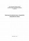 Research paper thumbnail of ETEC PROFESSOR CAMARGO ARANHA EXTENSÃO CONDE JOSÉ VICENTE DE AZEVEDO 3° LOGÍSTICA PRESTAÇÃO DE SERVIÇOS PARA O TRANSPORTE RODOVIÁRIO DE CARGAS