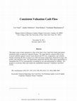 Research paper thumbnail of Consistent Valuation Cash Flow