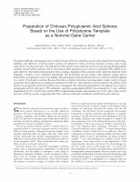 Research paper thumbnail of Preparation of chitosan/polyglutamic acid spheres based on the use of polystyrene template as a nonviral gene carrier