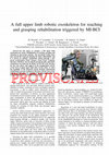 Research paper thumbnail of A full upper limb robotic exoskeleton for reaching and grasping rehabilitation triggered by MI-BCI