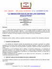 Research paper thumbnail of Nº 13 – DICIEMBRE DE 2008 " LA MEDIACIÓN ESCOLAR EN LOS CENTROS EDUCATIVOS "