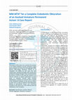 Research paper thumbnail of MM-MTA® for a Complete Endodontic Obturation of an Avulsed Immature Permanent Incisor: A Case Report