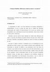 Research paper thumbnail of Crianças Paulistas: diferenças raciais ao nascer e ao morrer