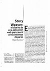 Research paper thumbnail of Storyweaver: el diseño de una aplicación web para reunir conocimientos dispares