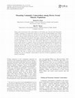 Research paper thumbnail of Measuring Community Connectedness among Diverse Sexual Minority Populations