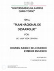 Research paper thumbnail of PLAN NAC DE DESAROLLO