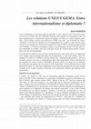 Research paper thumbnail of RELATIONS UNEF UGEMA Cahiers du Germe n° 30 2012