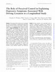 Research paper thumbnail of The Role of Perceived Control In Explaining Depressive Symptoms Associated With Driving Cessation In a Longitudinal Study