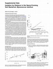 Research paper thumbnail of Isolation by Distance in the Spore-Forming Soil Bacterium Myxococcus xanthus