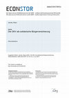 Research paper thumbnail of Die GKV als solidarische Bürgerversicherung