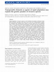 Research paper thumbnail of Transposable elements as agents of rapid adaptation may explain the genetic paradox of invasive species