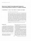 Research paper thumbnail of Fluorescence-labeled pyrenesulfonamide response for characterizing polymeric interfaces in composite materials