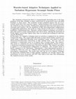 Research paper thumbnail of Wavelet-based adaptive techniques applied to turbulent hypersonic scramjet intake flows