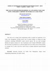 Research paper thumbnail of THE USE OF INTEGER PROGRAMMING AS A PLANNING TOOL FOR ATFM - INFRAERO’S AIRPORT NETWORK AS A CASE STUDY