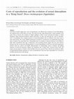 Research paper thumbnail of Costs of reproduction and the evolution of sexual dimorphism in a 'flying lizard' Draco melanopogon (Agamidae)