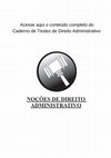 Research paper thumbnail of 7 - Noções de Direito Administrativo - tecnico adm