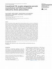 Research paper thumbnail of Cannabinoid CB1 receptor antagonism prevents neurochemical and behavioural deficits induced by chronic phencyclidine