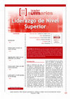 Research paper thumbnail of LIDERAZGO A NIVEL SUPERIOR