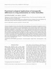 Research paper thumbnail of Functional ecological implications of intraspecific differences in wing melanization in Colias butterflies