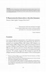 Research paper thumbnail of Representación democrática y derechos humanos