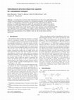 Research paper thumbnail of Subordinated advection-dispersion equation for contaminant transport