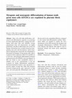 Research paper thumbnail of Myogenic and neurogenic differentiation of human tooth germ stem cells (hTGSCs) are regulated by pluronic block copolymers