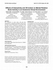 Research paper thumbnail of Effects of interactivity and 3D-motion on mental rotation brain activity in an immersive virtual environment