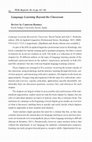 Research paper thumbnail of Book Review: Language Learning Beyond the Classroom (2015)