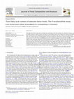 Research paper thumbnail of Trans fatty acid content of selected Swiss foods: The TransSwissPilot study