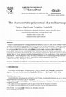 Research paper thumbnail of The characteristic polynomial of a multiarrangement