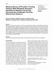 Research paper thumbnail of National Survey of Providers Treating Patients With Metabolic Disorders Identified by Newborn Screening Demonstrates Challenges Faced by Clinical Care Systems